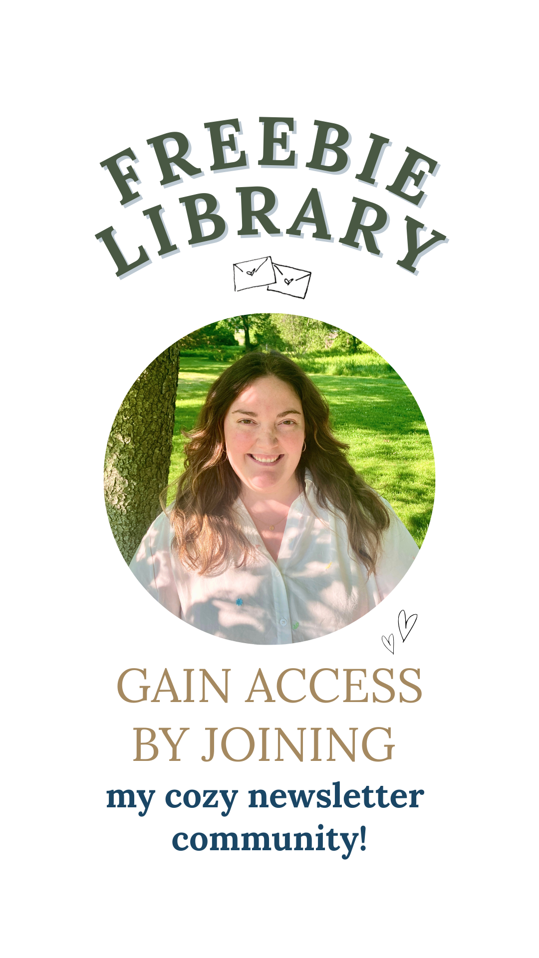 Gain access to Sarah's freebie library by joining her cozy newsletter!