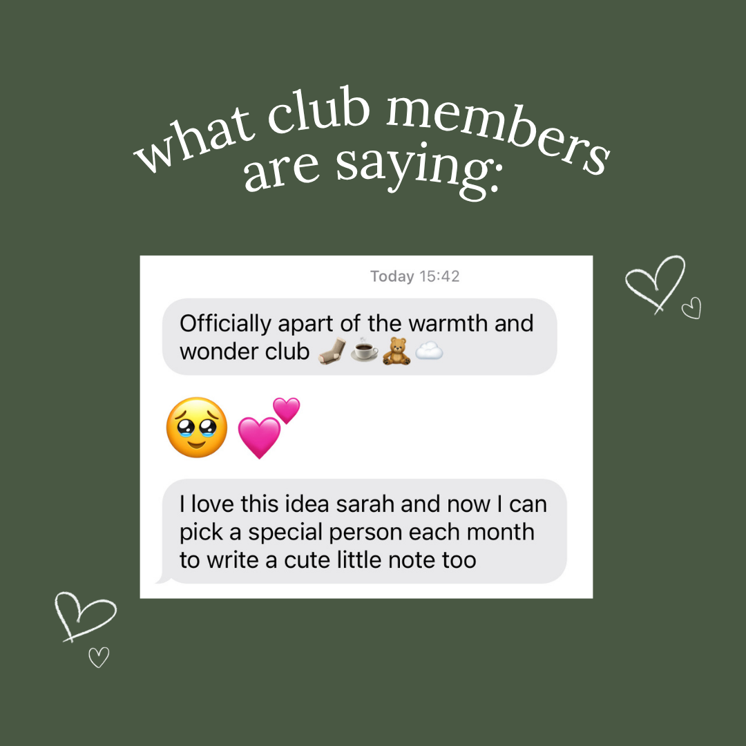 Warmth & Wonder Art Mail Club
