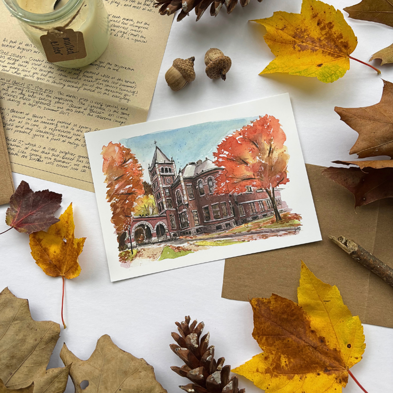 Fall at Thompson Hall - Mini Print