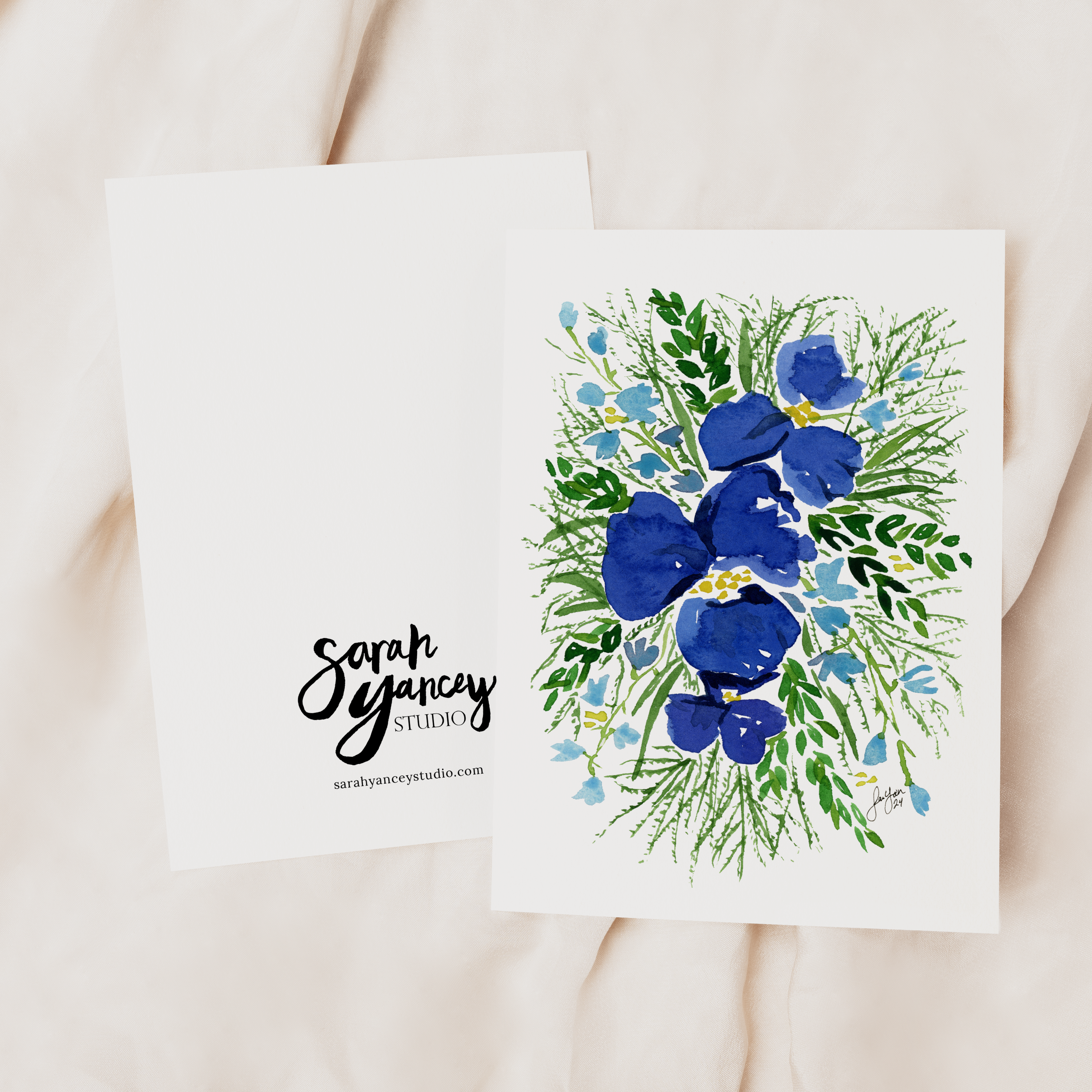 Romantic Bouquet - Seasonal Greeting Card