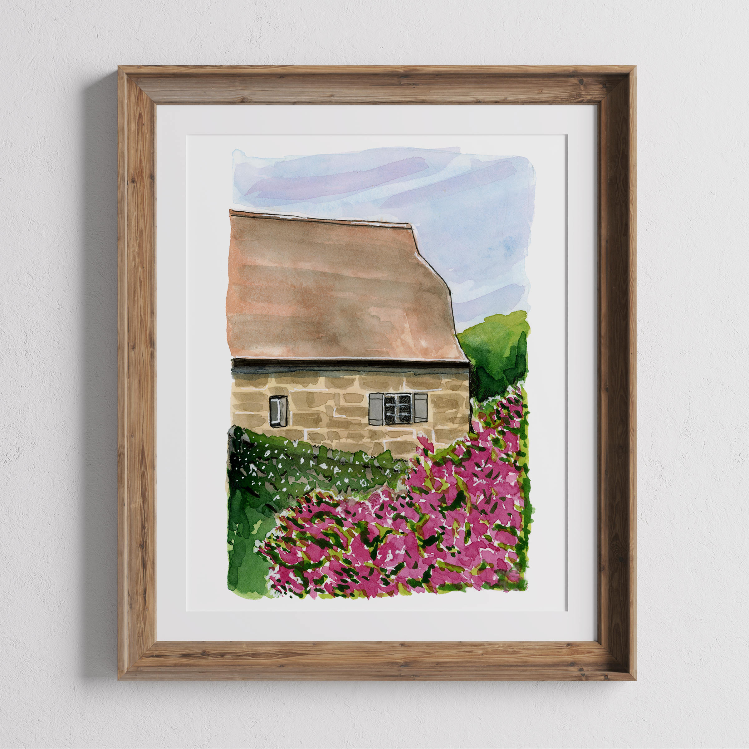 Blossoming Cottage - Fine Art Giclée Print