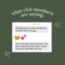 Warmth & Wonder Art Mail Club